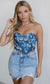 Chambray Corset Top