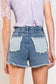 Stud Denim Block Shorts