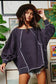 Reverse Stitch Dolman Sleeve Tunic Top