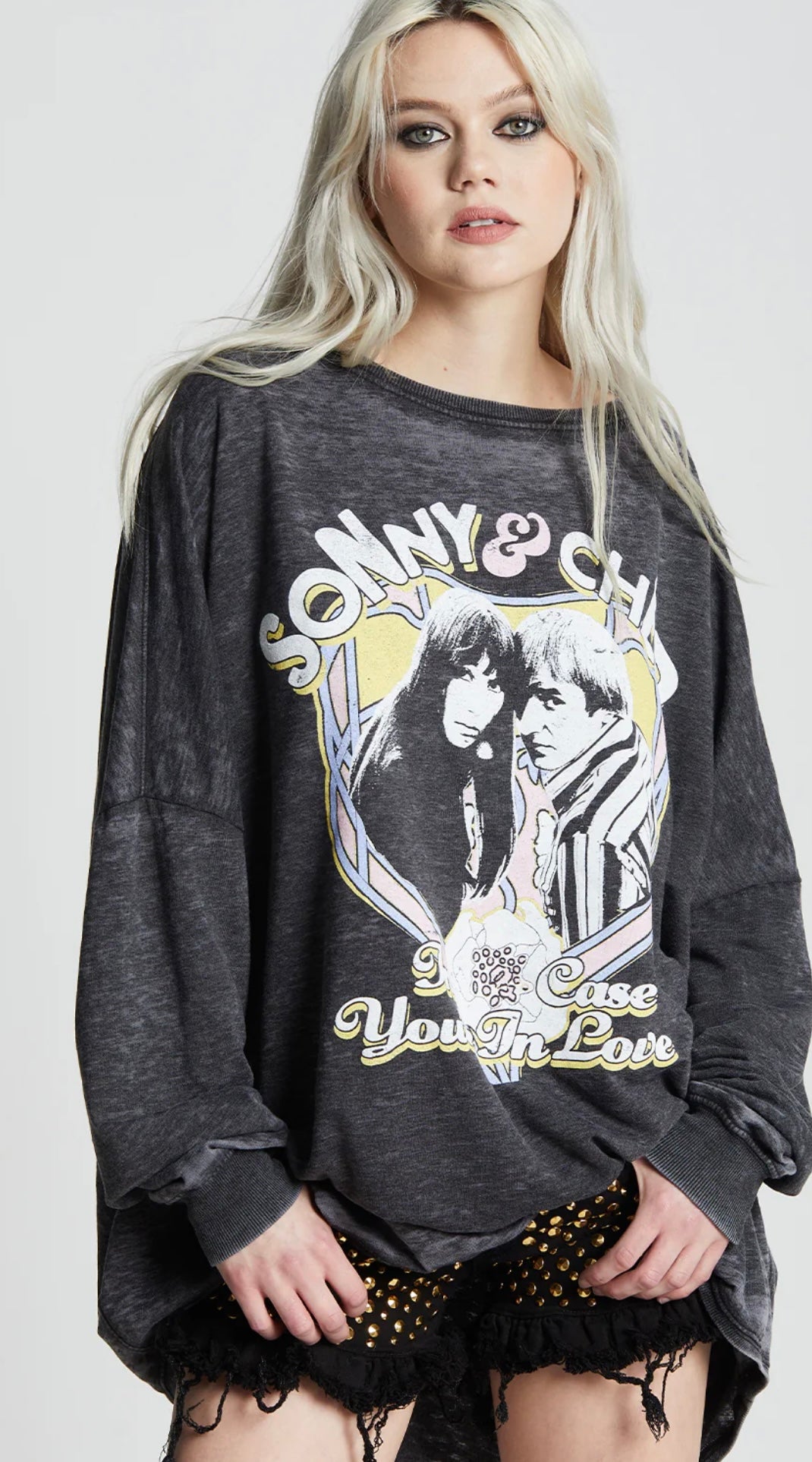 Sonny and Cher One Size Sweat Shirt