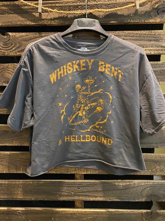 Whiskey Bent Cropped Tee